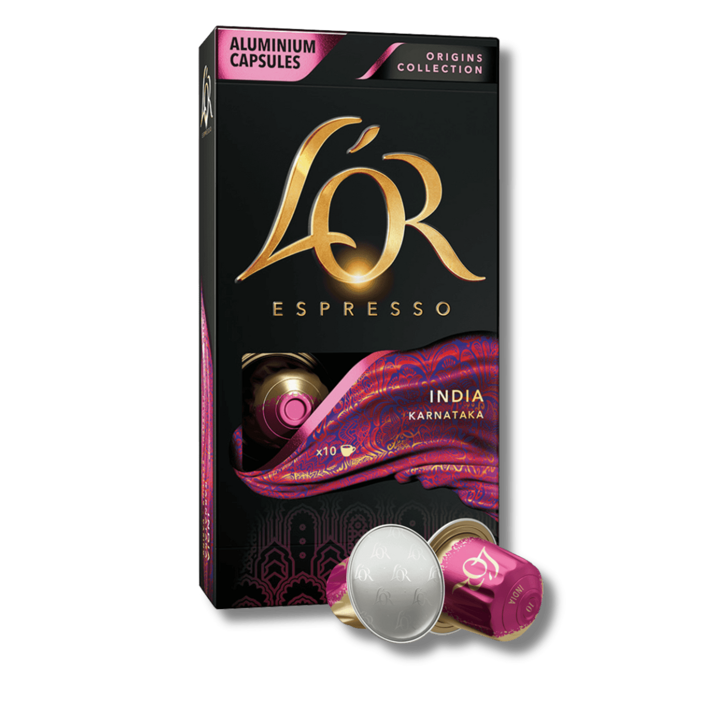 קפסולות קפה לור הודו עוצמה 10