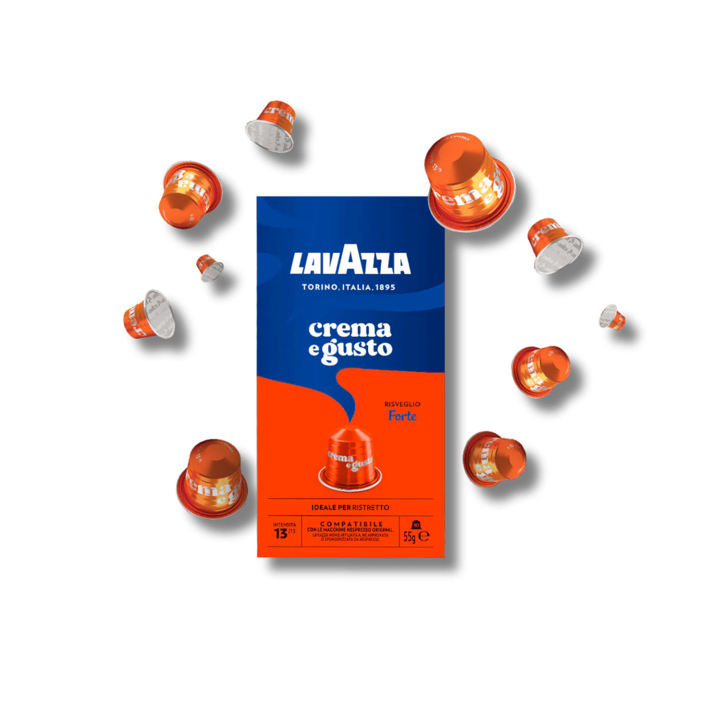 קפסולות קפה לוואצה גוסטו פורטה תואם נספרסו