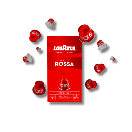 קפסולות קפה לוואצה רוססא תואם נספרסו