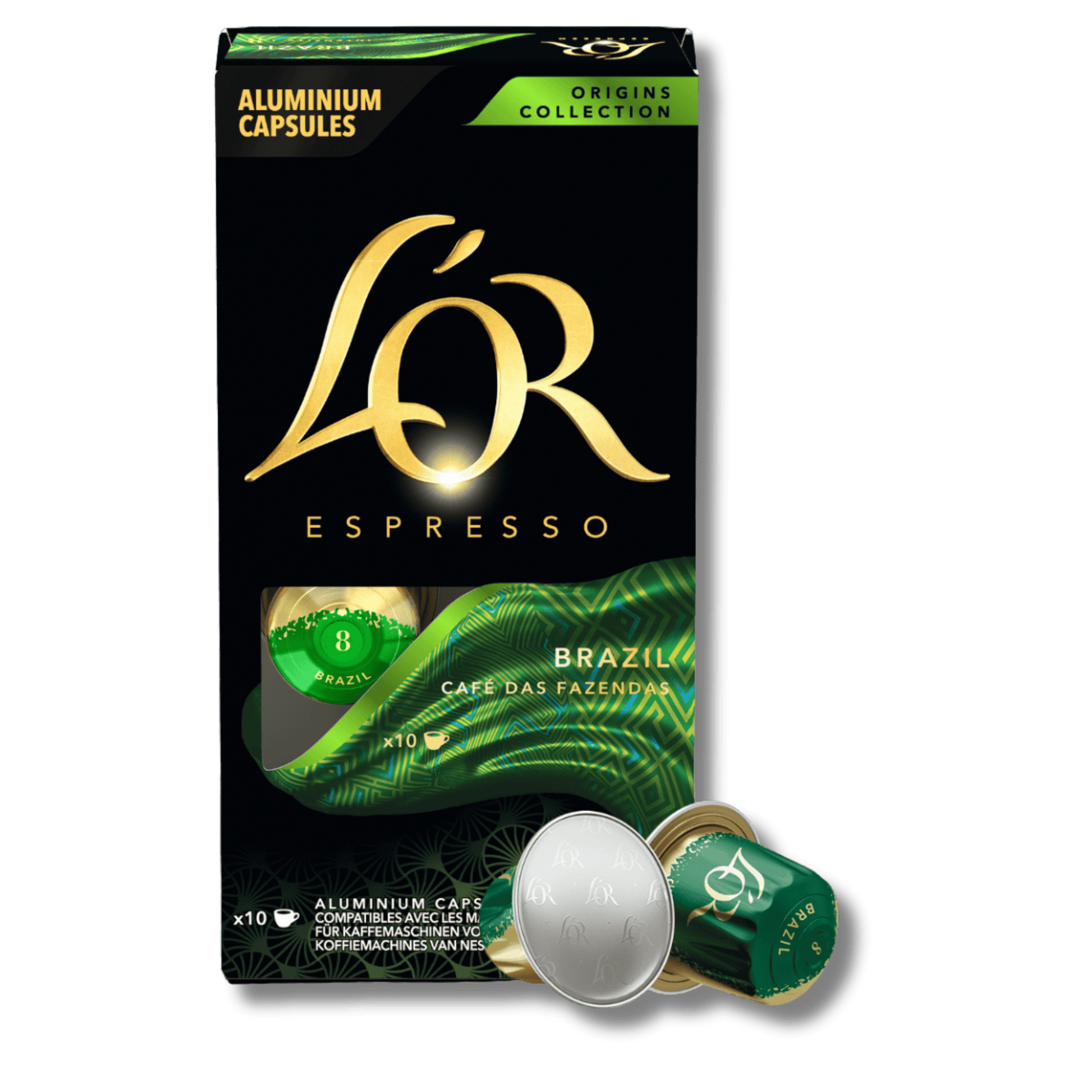 קפסולות קפה לור ברזיל עוצמה 8