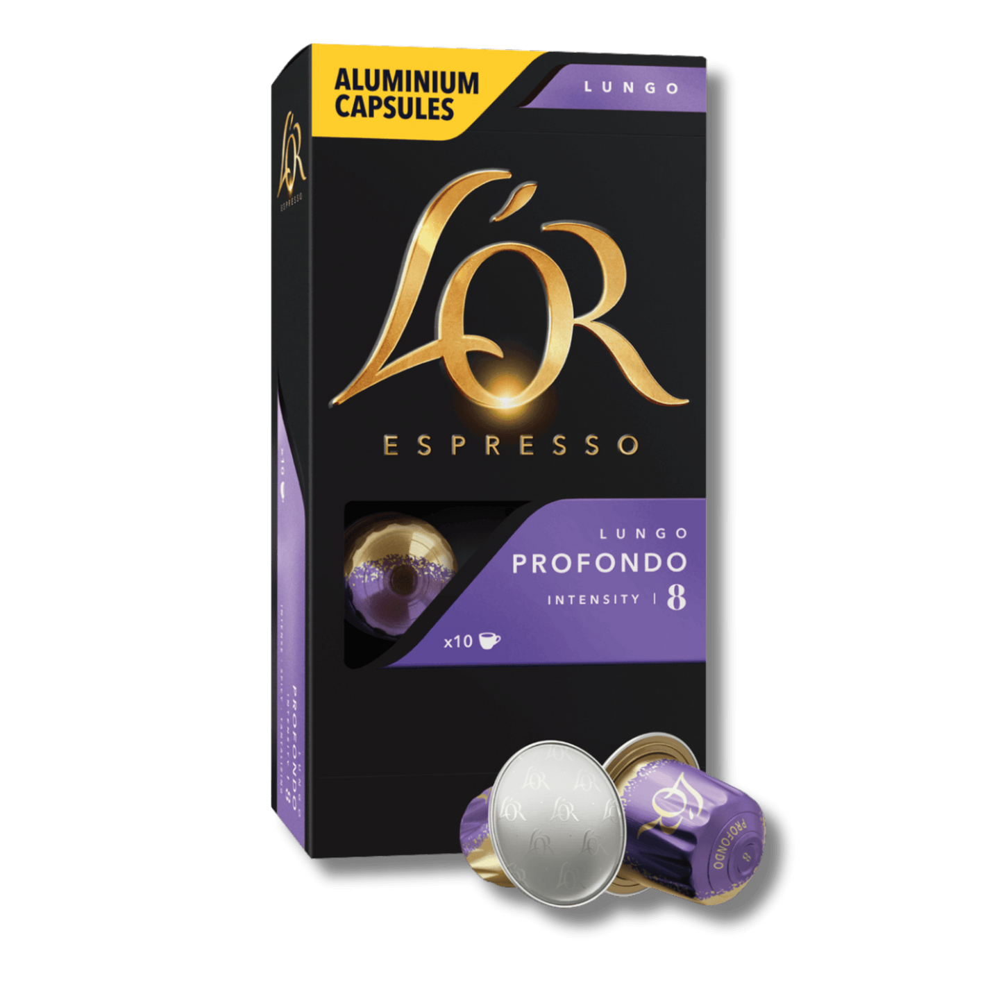 קפסולות קפה לור לונגו פורפונדו בעוצמה 8