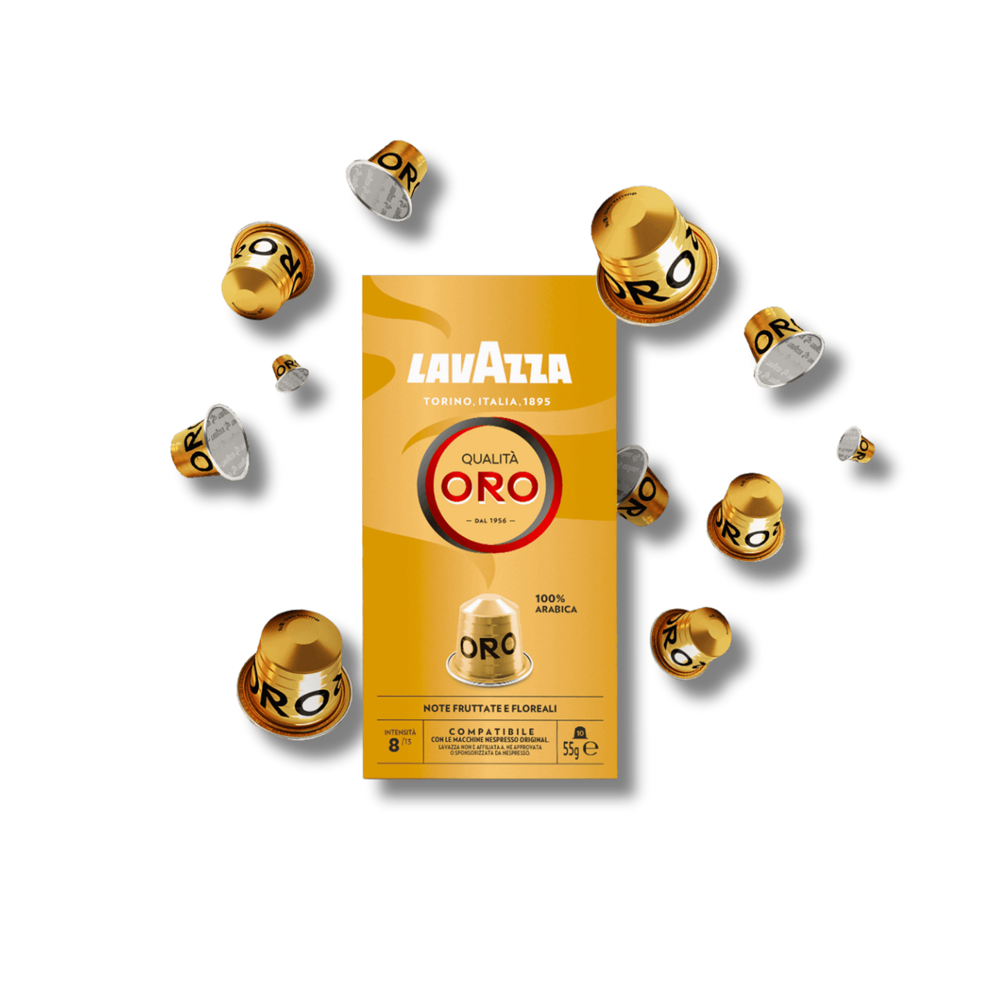 קפסולות קפה לוואצה אורו תואם נספרסו